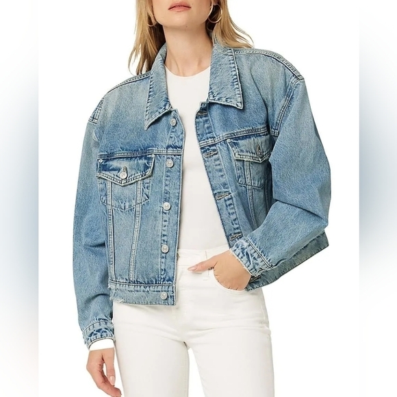 Hudson NWT Brea Swing Trucker Jacket - Picture 1 of 17